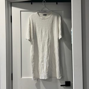 Plain white T-shirt dress